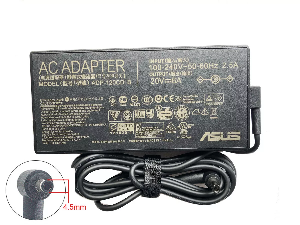 ASUS 20V 6A 45*30 120W